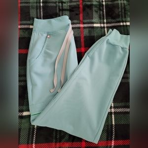 Figs High Waisted Zamora Jogger Scrub Pants 2.0 (Seaglass)
